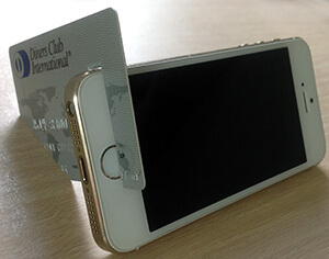Credit card stand for smartphones credit card stand for smartphone