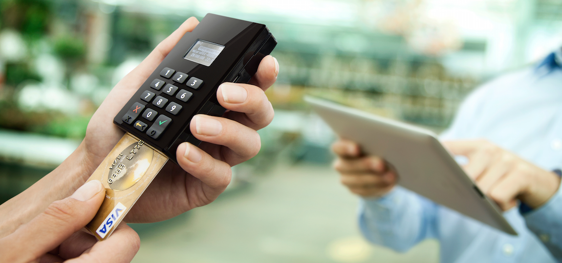 Adyen Shuttle mobile card reader accepting chip payment Adyen Shuttle mobile card reader accepting chip payment