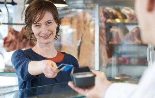 contactless card payment over counter