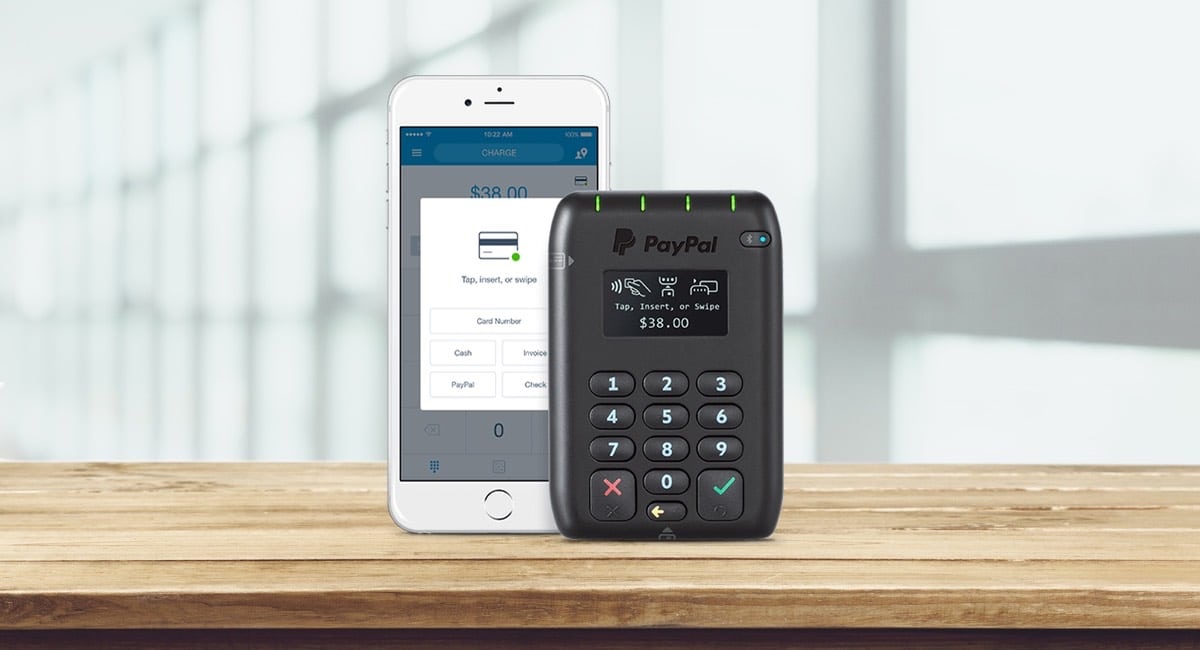 PayPal Here card reader and mobile app PayPal Here app and card reader