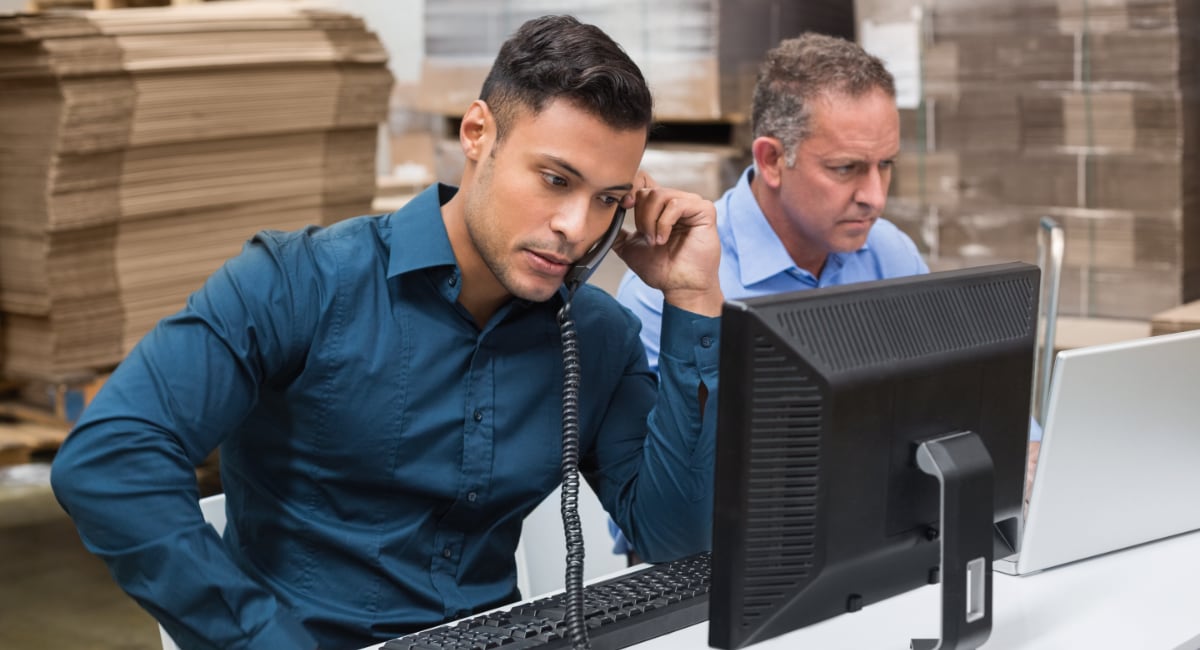 Telephone payment in warehouse Worldpay over-the-phone payment