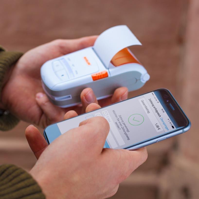 Mobile Bixolon printer used with SumUp mobile Bixolon receipt printer