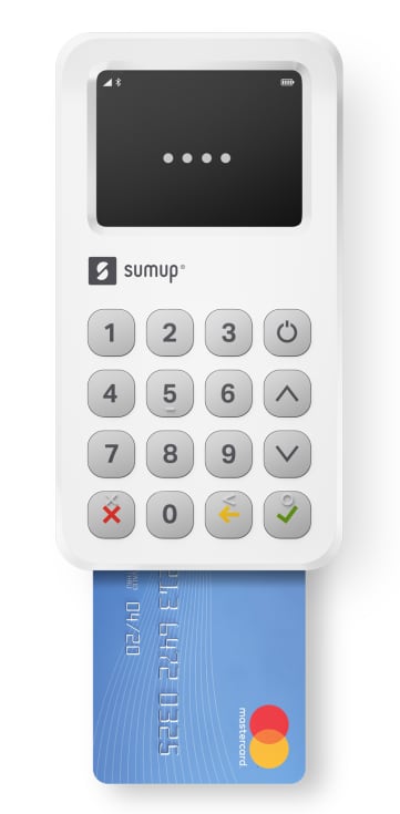 SumUp card machine with chip card