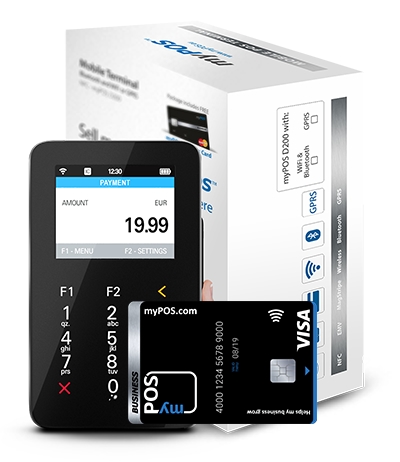 myPOS Mini box content myPOS Mini box content