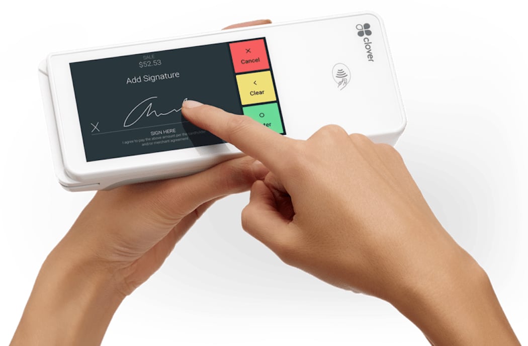 Clover Flex – signature for card payment Clover Flex signature for card payment