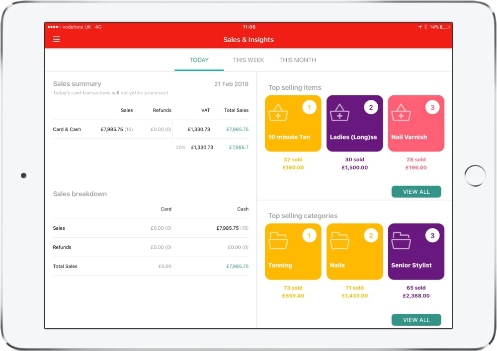 Worldpay POS app – sales and analytics Worldpay POS app - sales and analytics
