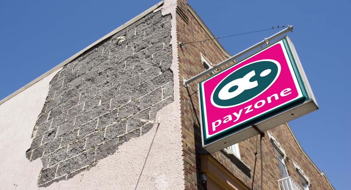 Corner shop with Payzone signage Corner shop with Payzone signage