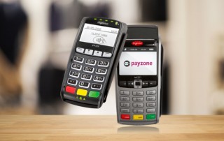 Payzone terminals on tabletop