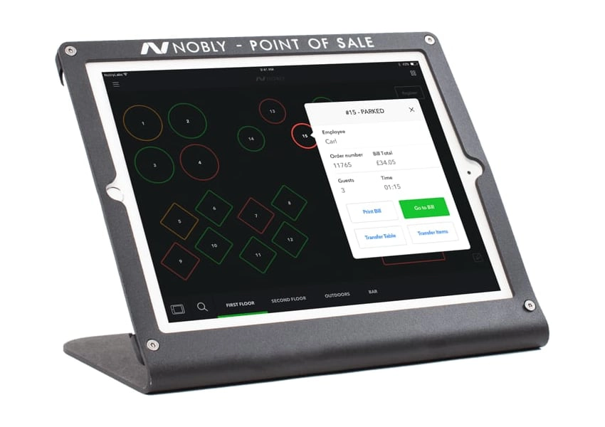 Nobly POS table menu iPad Nobly POS table menu iPad
