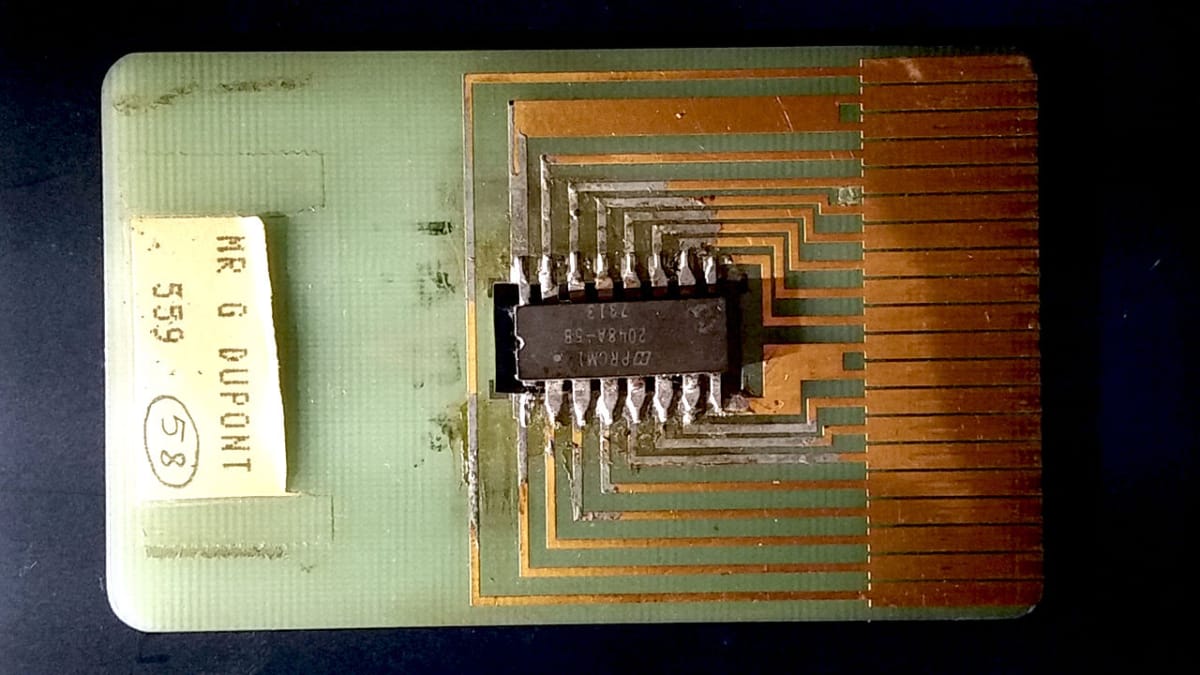 First chip for payment cards first chip for payment cards