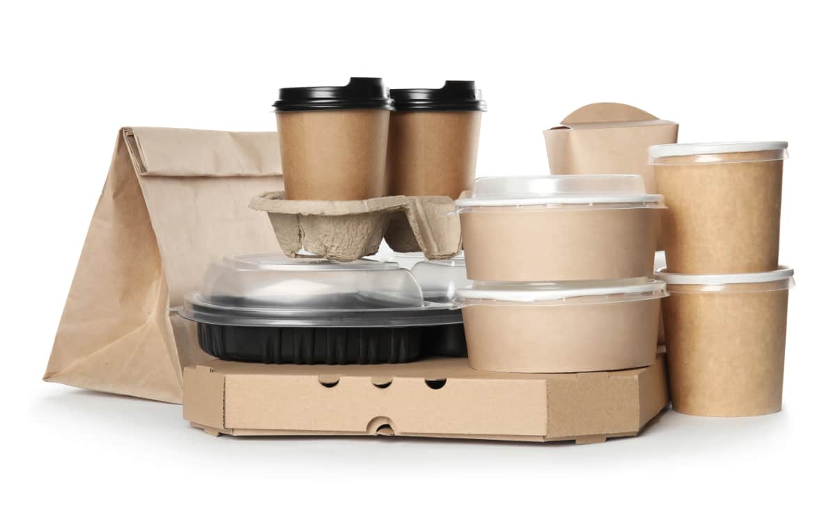 Non-plastic, single-use packaging