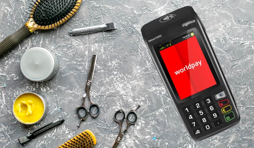 Worldpay mobile card machine for self-employed stylist card machine self employed hairdresser