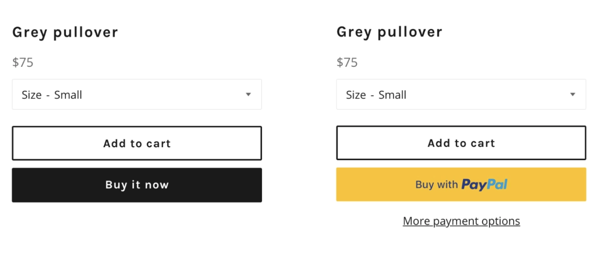 Shopify checkout buttons Shopify checkout buttons