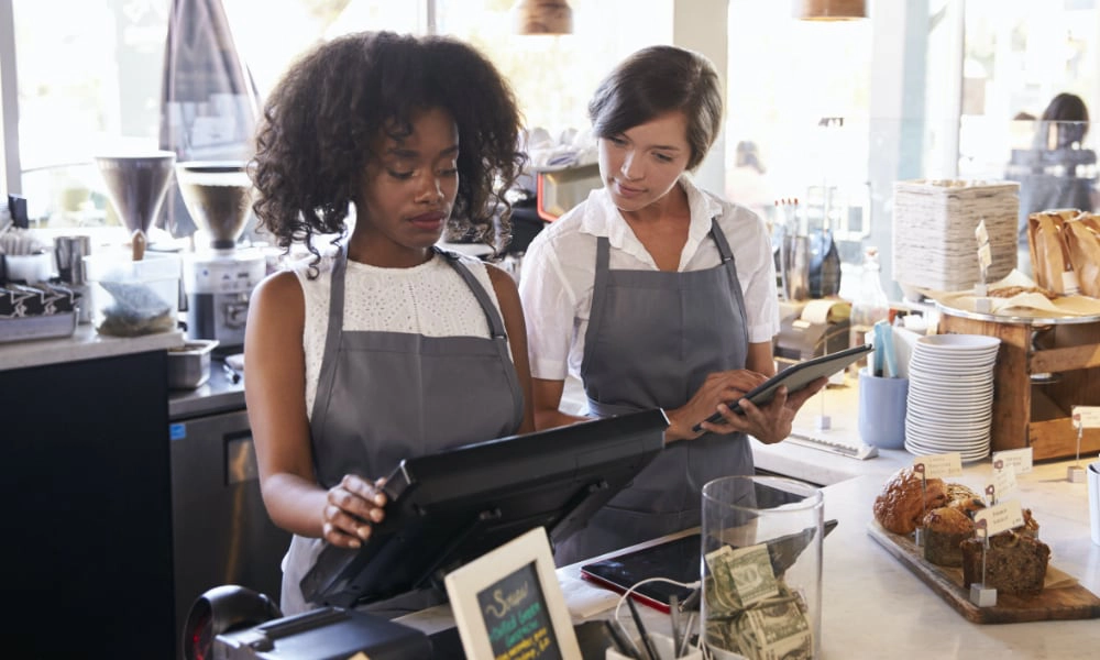 POS system training mode