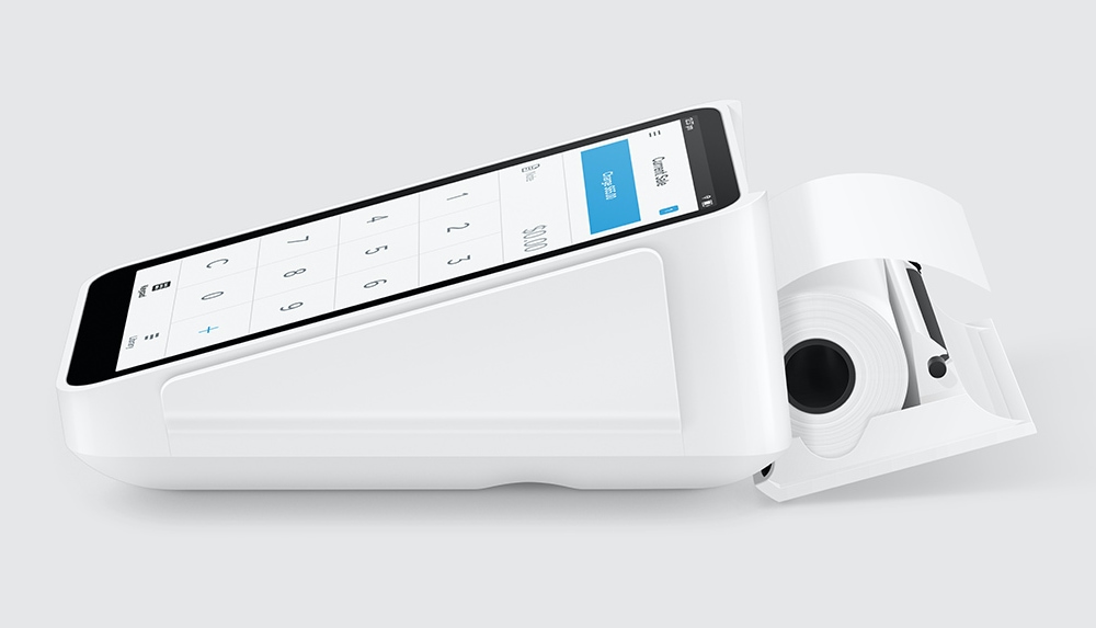 Square Terminal receipt roll compartment Square Terminal receipt roll compartment