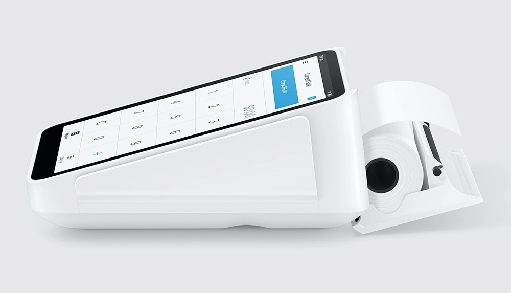 Square Terminal receipt roll compartment Square Terminal receipt roll compartment