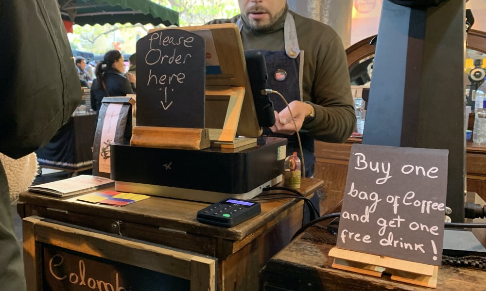 iZettle POS food stall
