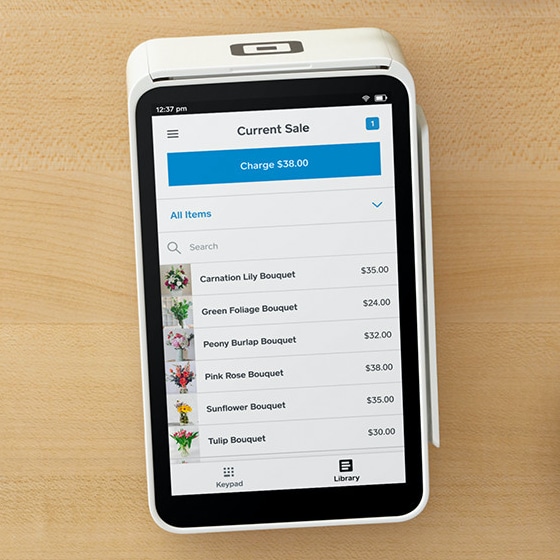 Square Terminal product menu Square Terminal features