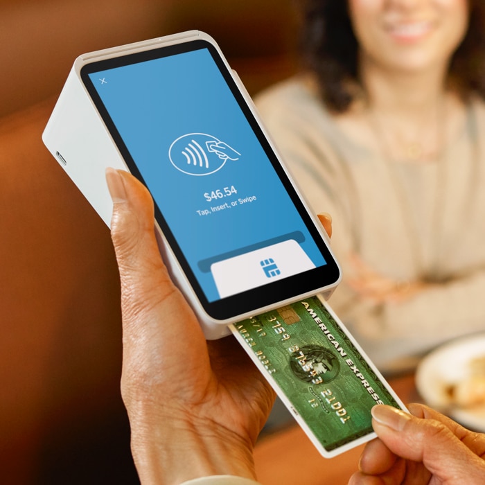 Square Terminal tableside payment