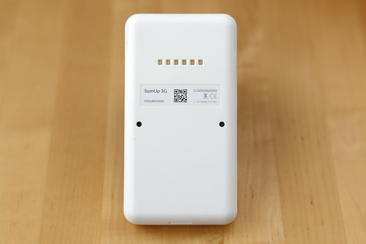 SumUp 3G backside SumUp 3G backside