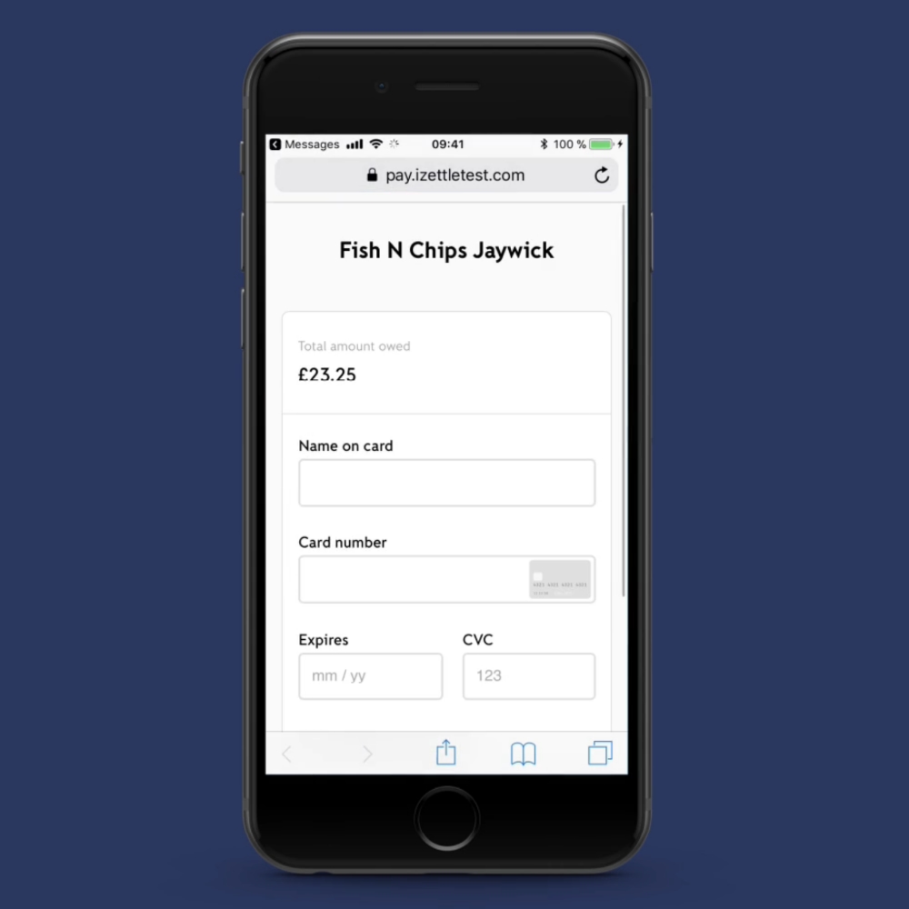 iZettle payment link via SMS iZettle payment link via SMS