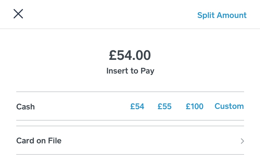 Square Card on File