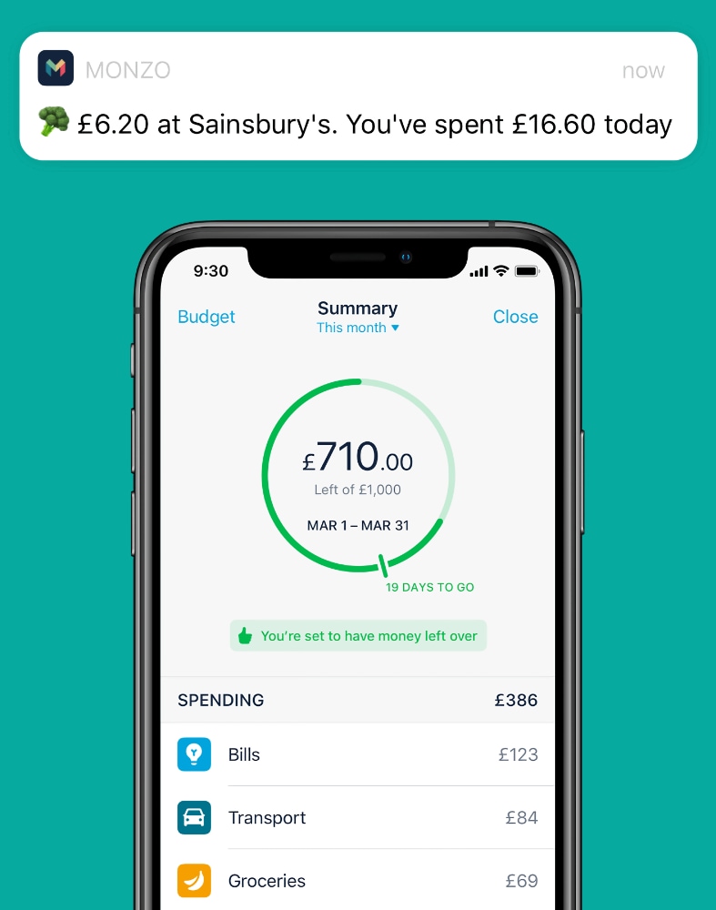 Monzo budget functions Monzo budget functions