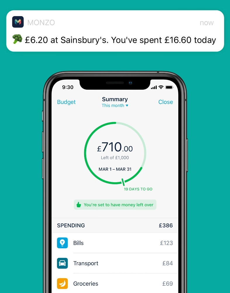 Monzo budget functions Monzo budget functions