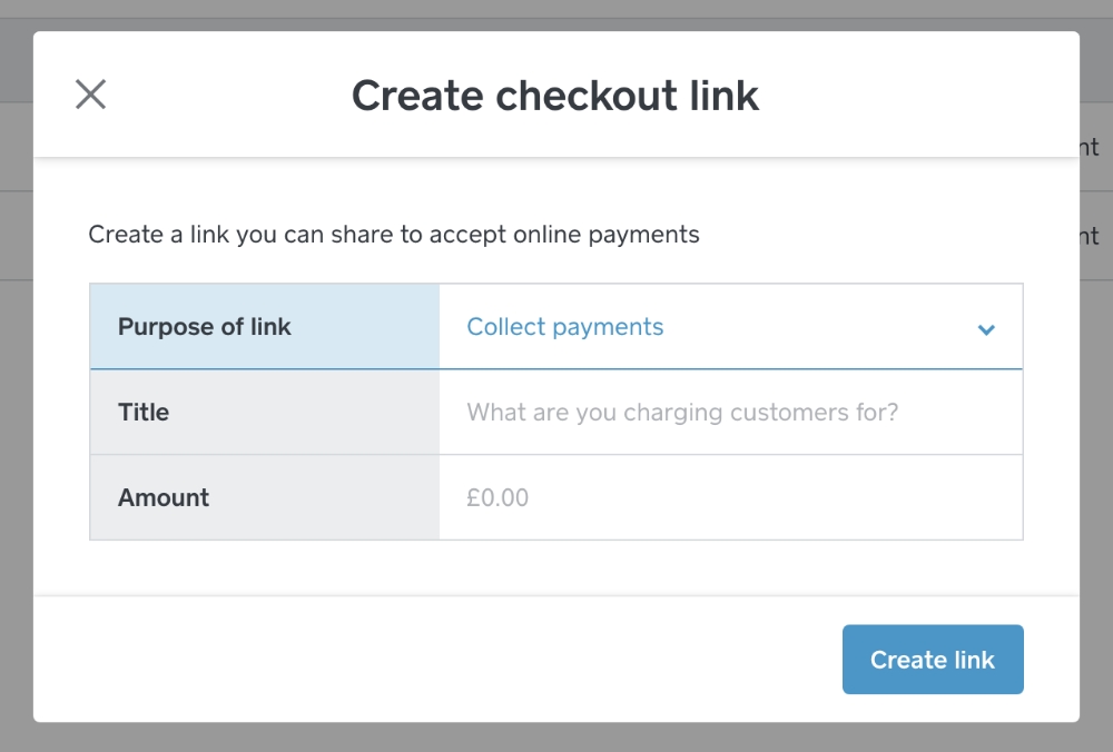 Square Online Checkout link creation
