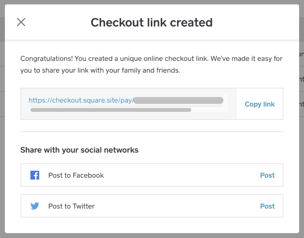 Square Online Checkout – link shared Square Online Checkout link shared