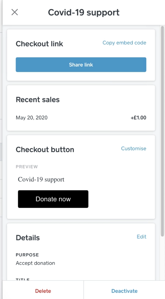 Square Online Checkout donation link Square Online Checkout donation link