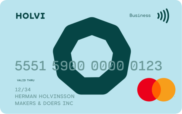 Holvi Business Mastercard Holvi card