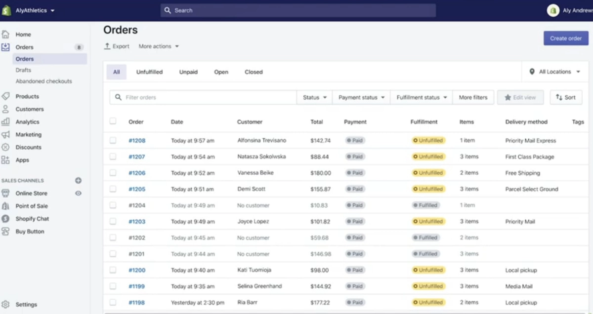 Shopify order management Shopify order management