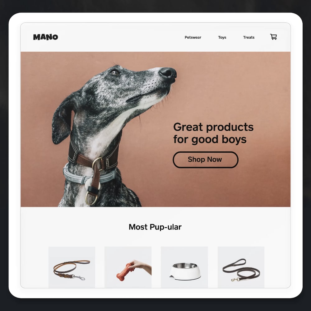 Square Online Store design example