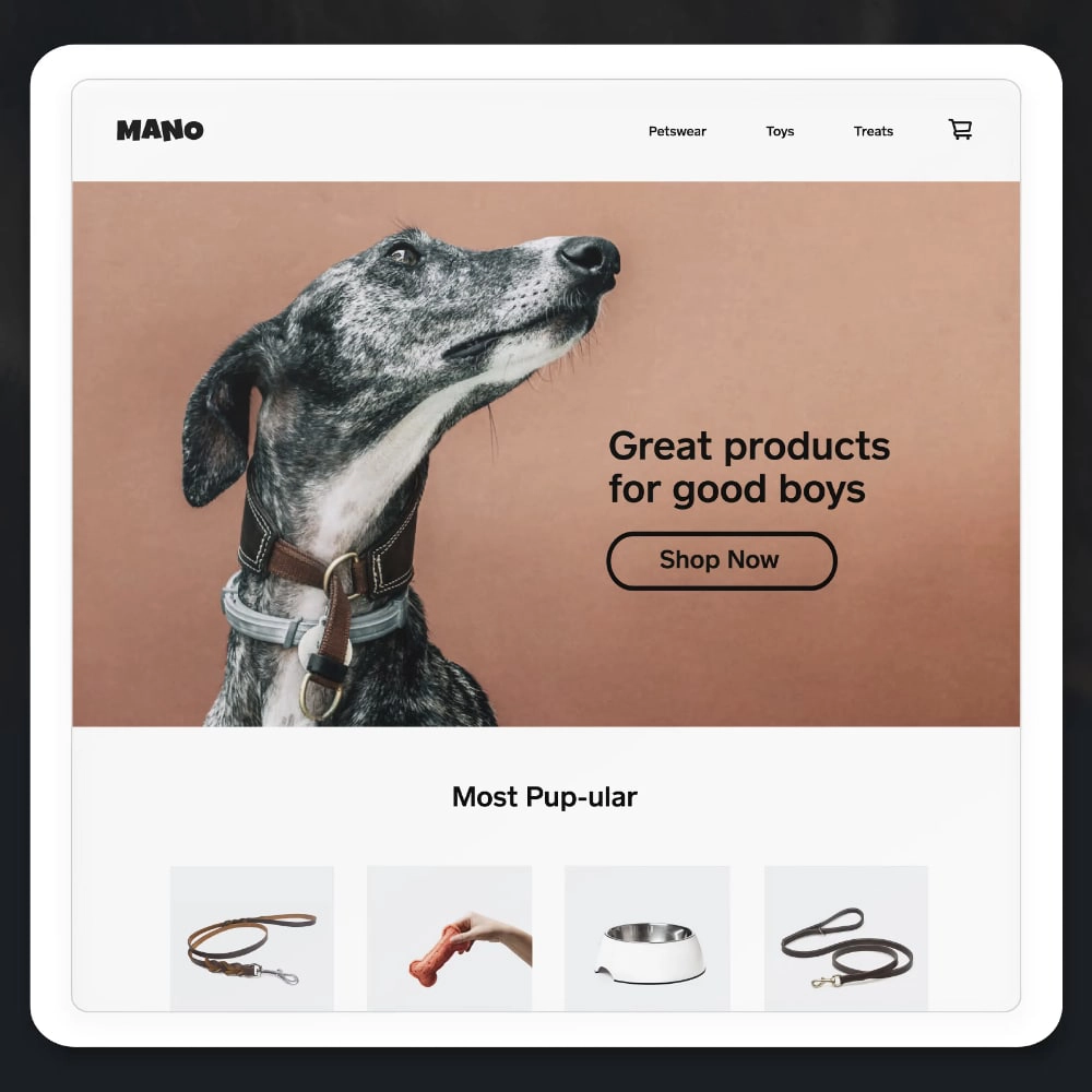 Square Online Store design example