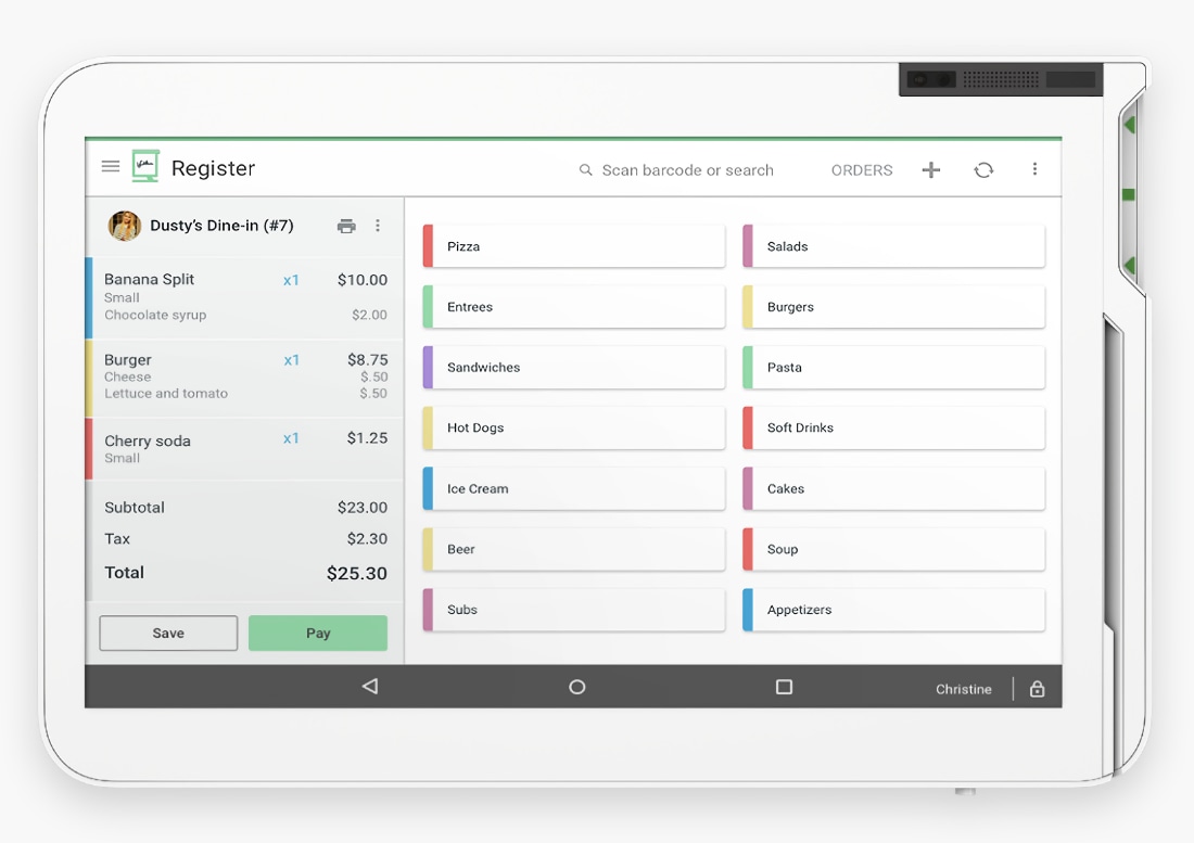 Clover Register software Clover Register software