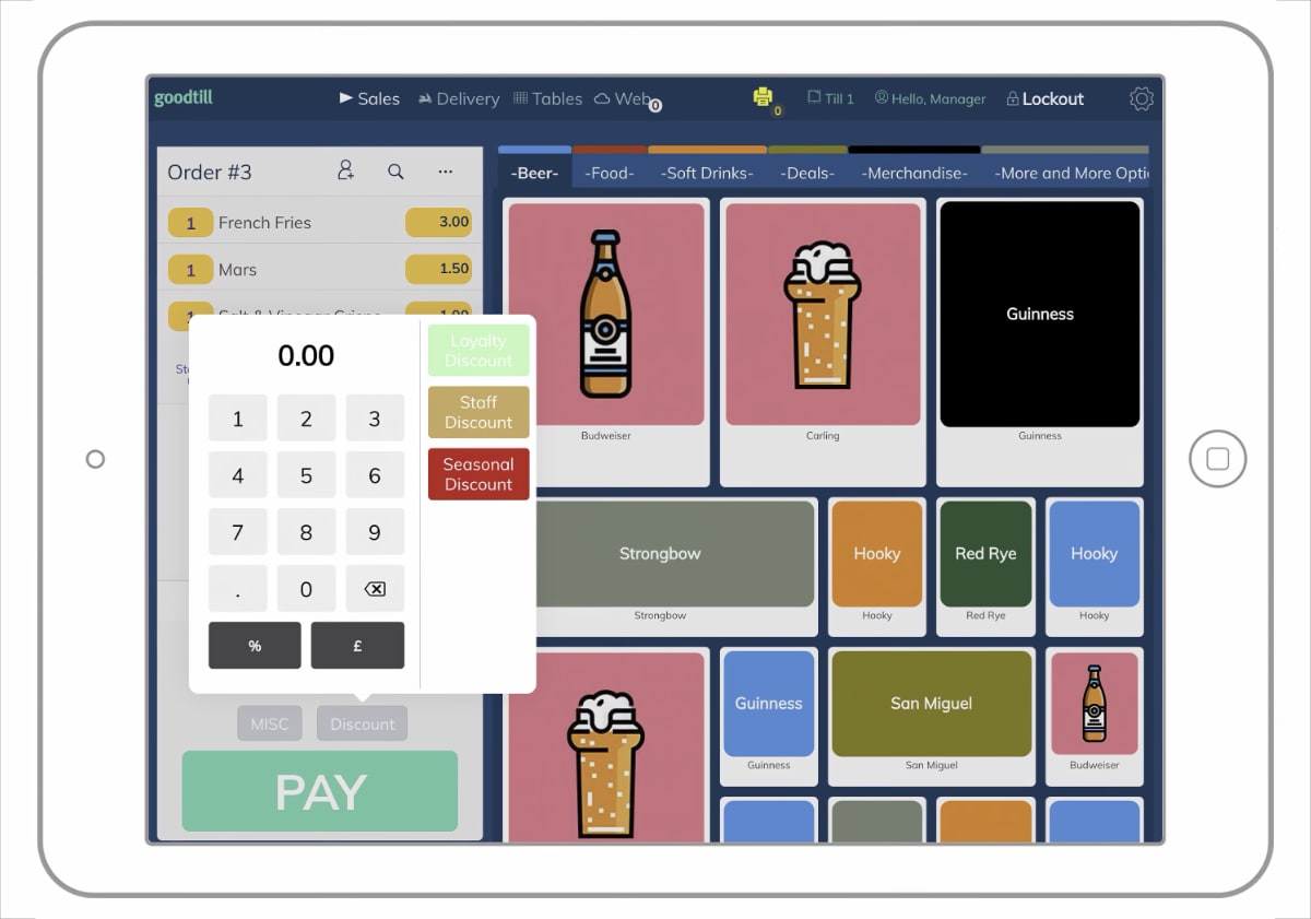 Goodtill food truck POS system