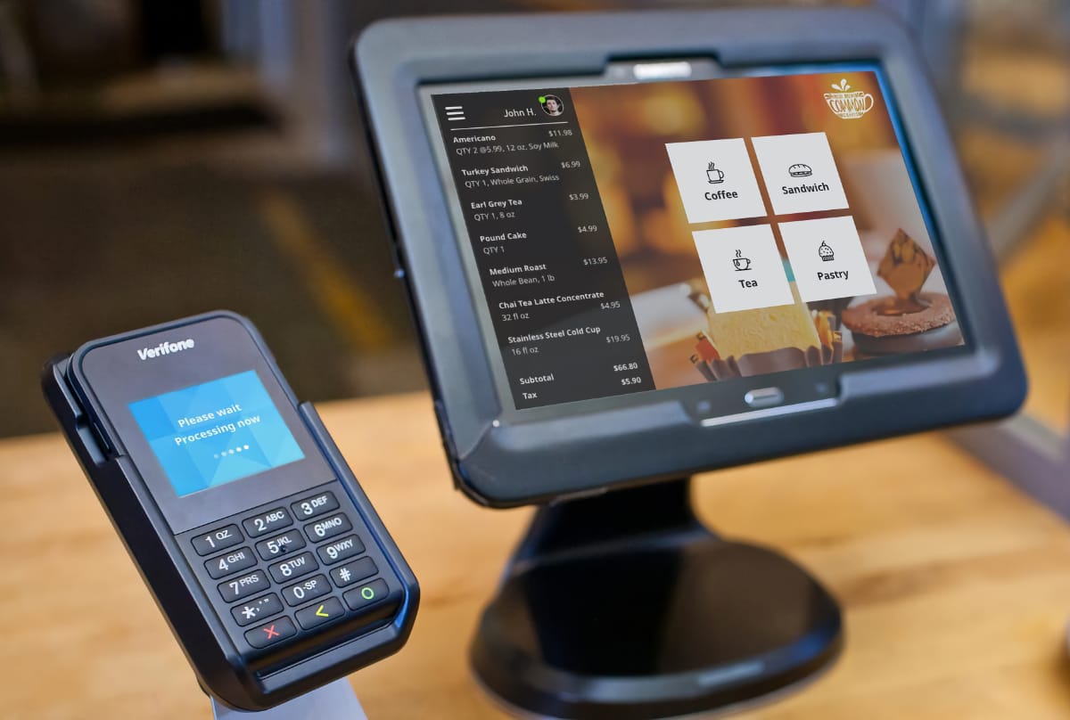 Verifone e355 with POS system Verifone e355 POS integration