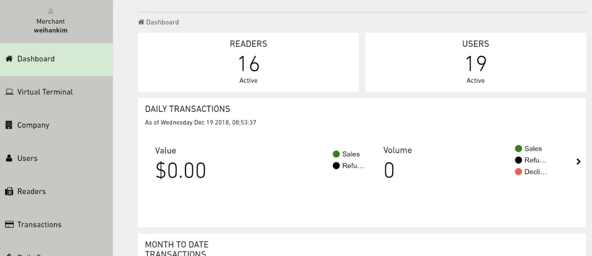 Mint online portal dashboard Mint online portal
