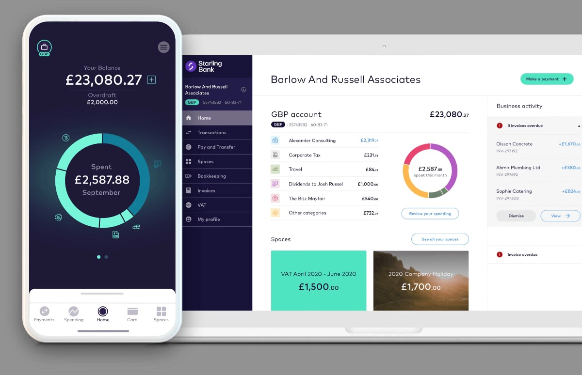 Starling Bank Business account management