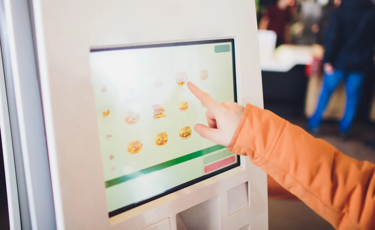 Self-ordering kiosk for takeaway