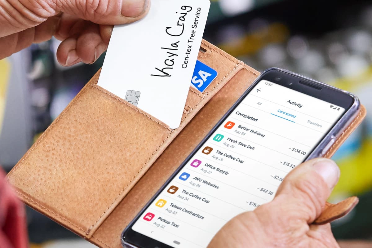 Square Business Card with app Square Business Card