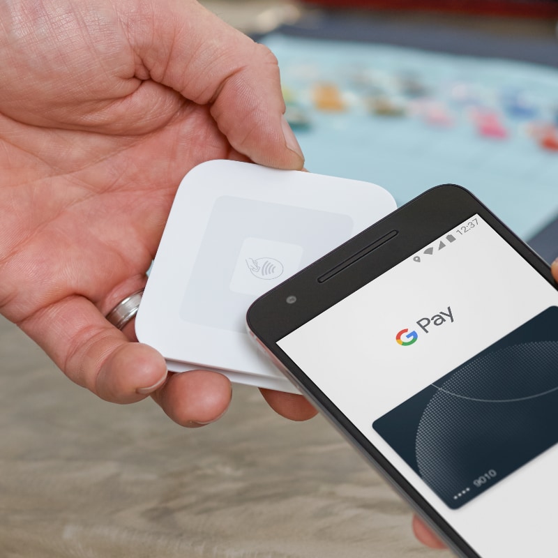 Square Reader and mobile tap Square Reader contactless