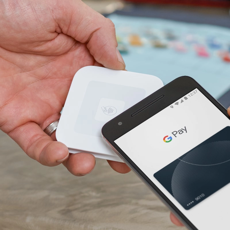 Square Reader and mobile tap Square Reader contactless