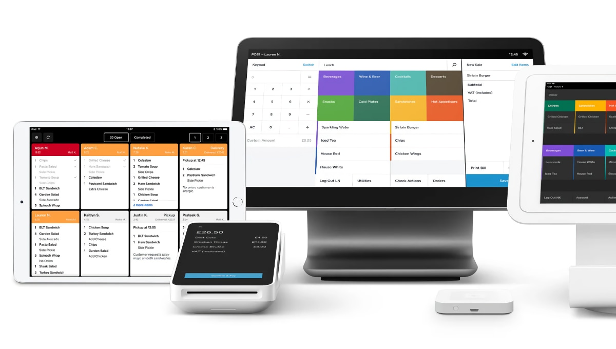 Square for Restaurants POS system
