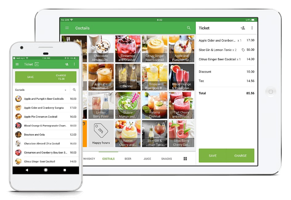 Loyverse POS on iPad and phone