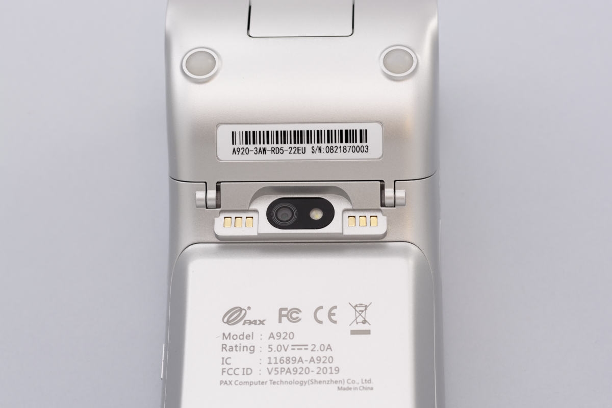 PAX A920 camera