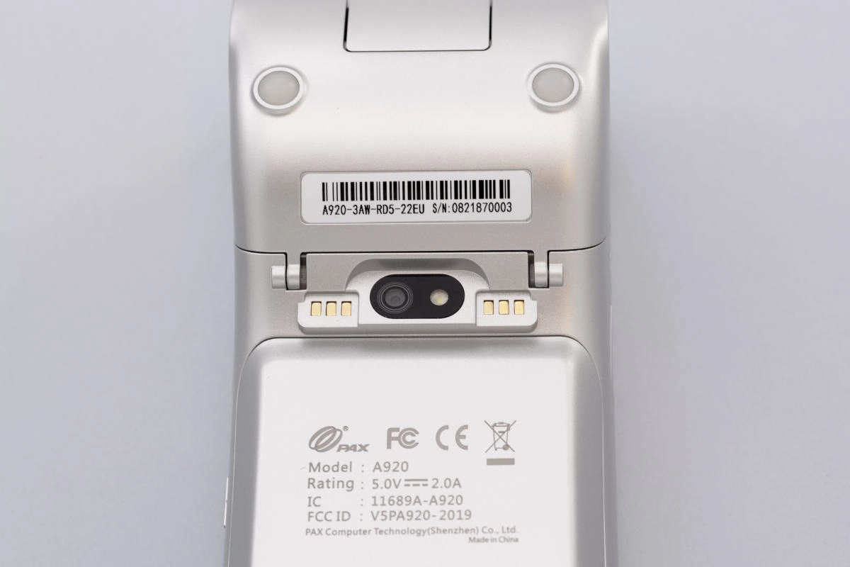PAX A920 camera