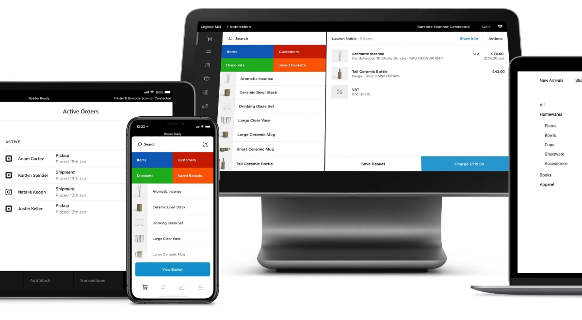 Square Retail POS software