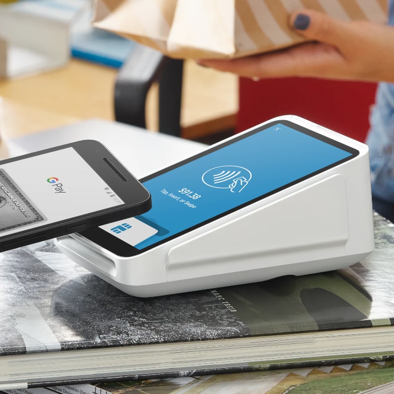 Square Terminal on a counter Square Terminal countertop